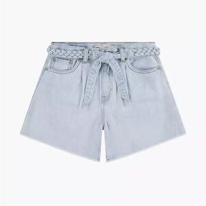 Girls Light Blue Denim Shorts
